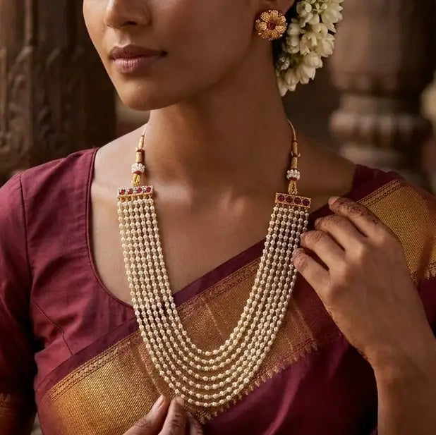 10 Layers Pearl nNecklace AN257