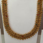 Antique Temple Bridal Combo Jewellery Set with Haram & Earrings – AC47