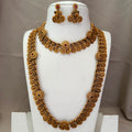 Antique Temple Bridal Combo Jewellery Set with Haram & Earrings – AC48