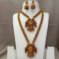 Antique Temple Bridal Combo Jewellery Set with Haram & Earrings – AC50