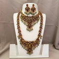Antique Temple Bridal Combo Jewellery Set with Haram & Earrings – AC51