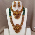 Antique Temple Bridal Combo Jewellery Set with Haram & Earrings – AC52