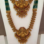 Antique Temple Bridal Combo Jewellery Set with Haram & Earrings – AC52