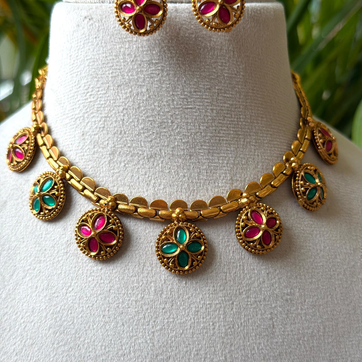 Antique Necklace Reversible Set AN426