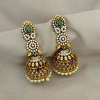 Sasitrends One Gram Micro Gold Plated Traditional Jhumki For Women And Girls