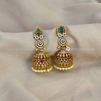 Sasitrends One Gram Micro Gold Plated Traditional Jhumki For Women And Girls