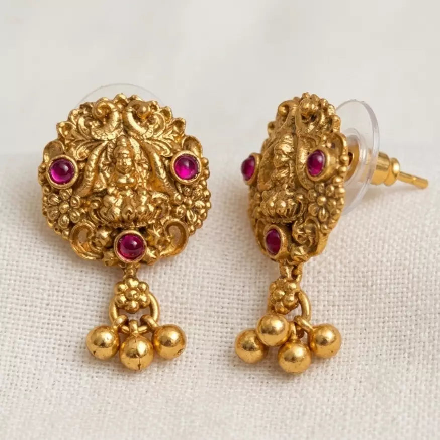 Green Lakshmi Pendent Set GLP1