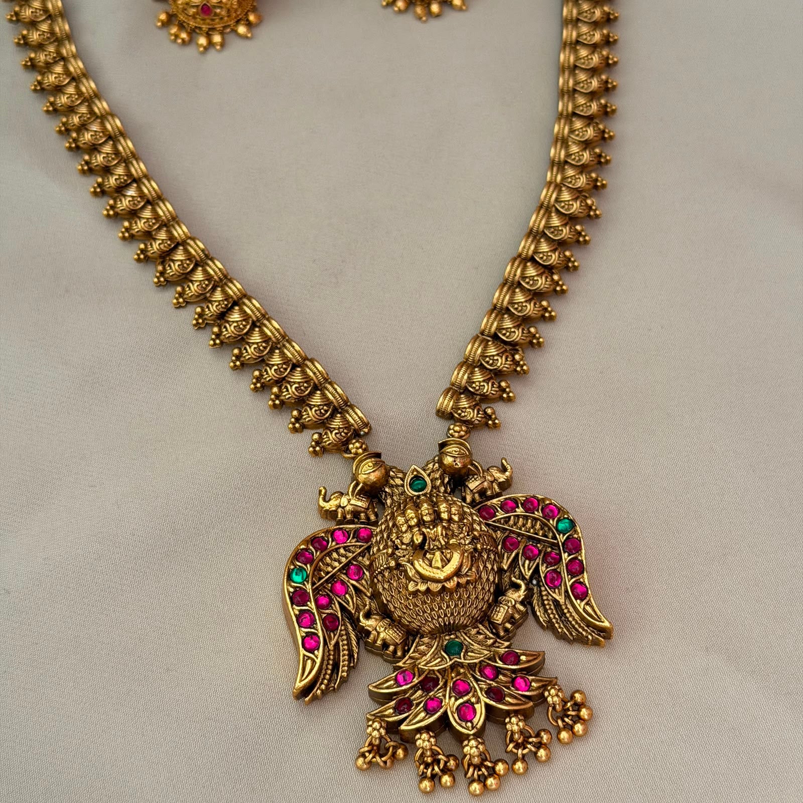 Antique Gandaberunda Haram Set AH59