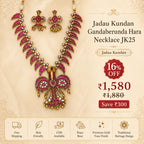 Jadau kundan Gandaberunda Hara Necklace JK25