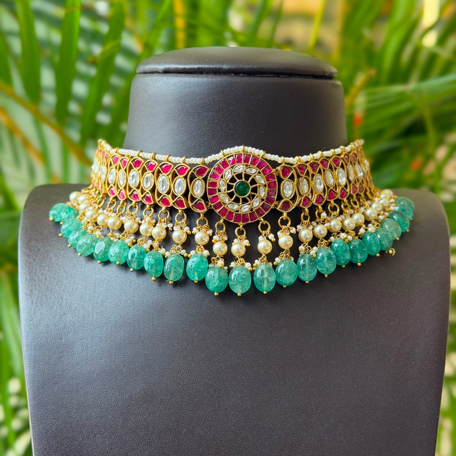 Jadau kundan Choker Necklace JK28