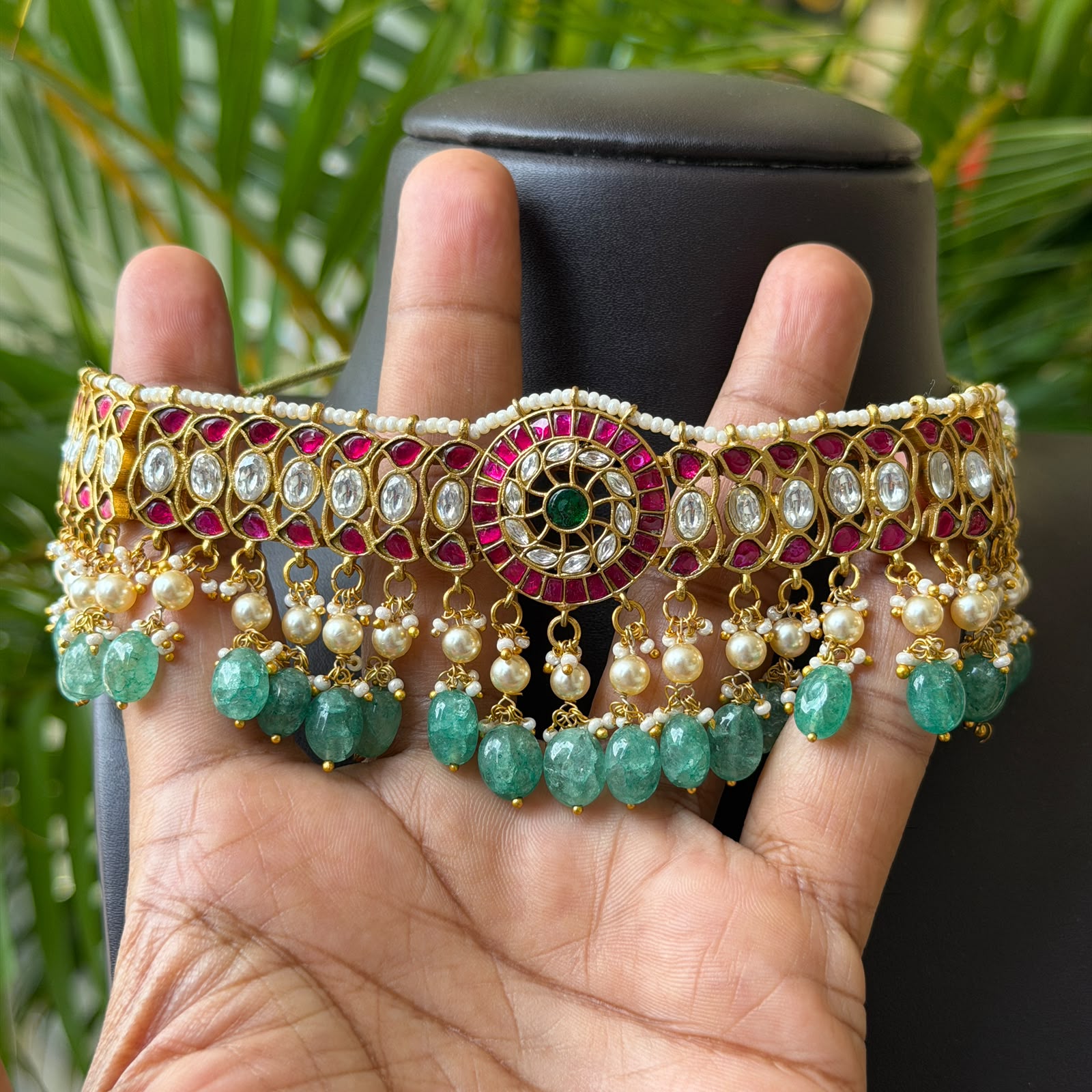 Jadau kundan Choker Necklace JK28