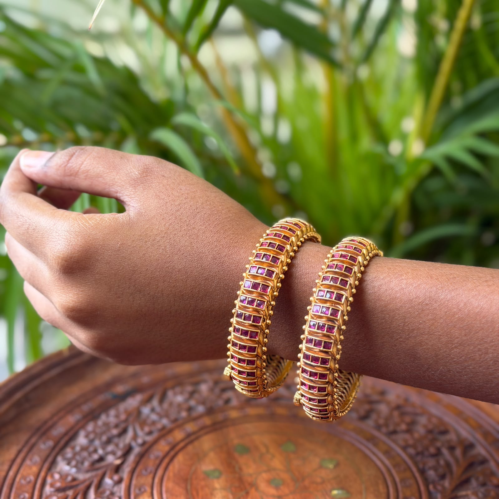 Jadau Kundan  Antique Bangle AB69