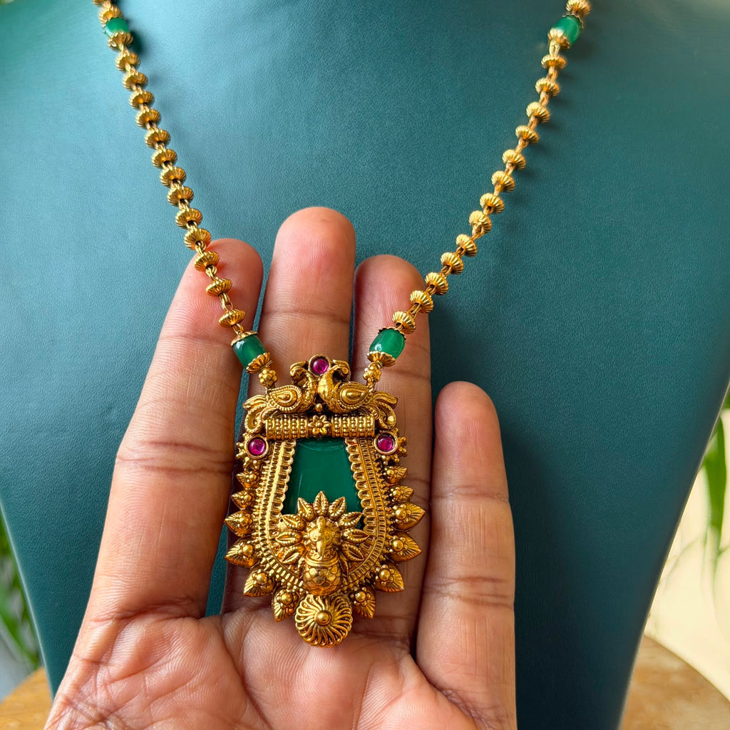 Jadau Stone Pendent Set AN270