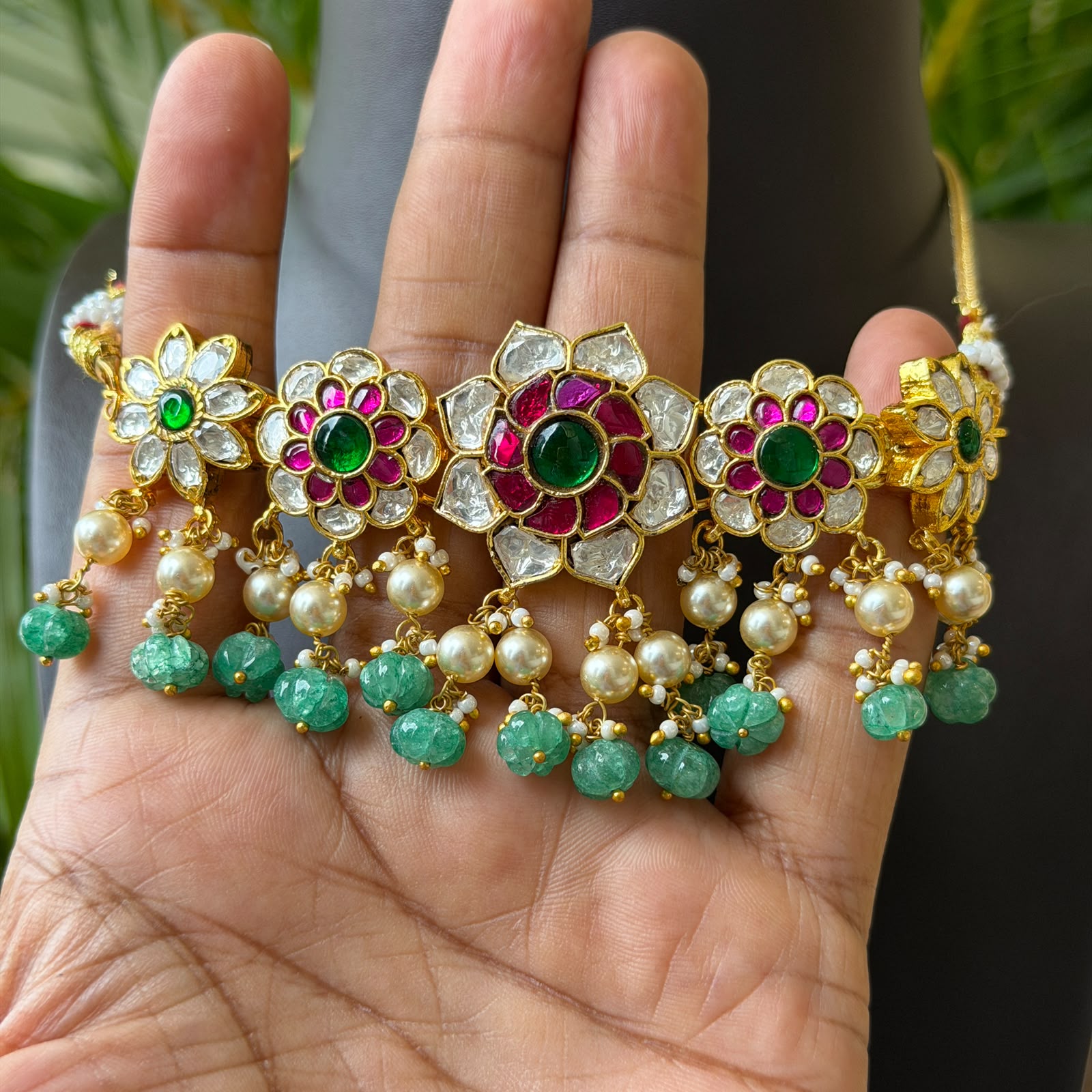Jadau kundan Choker Necklace JK27