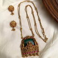 Green Lakshmi Pendent Set GLP11