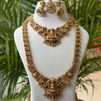 Antique Temple Bridal Combo Jewellery Set with Haram & Earrings – AC66