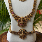 Antique Temple Bridal Combo Jewellery Set with Haram & Earrings – AC66