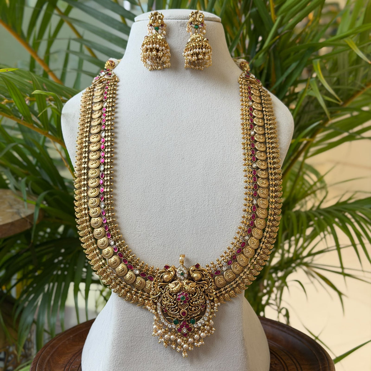 Changeable Pendent Haram Set with Earrings AH113