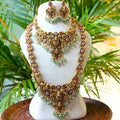 Antique Temple Bridal Combo Jewellery Set with Haram & Earrings – AC60