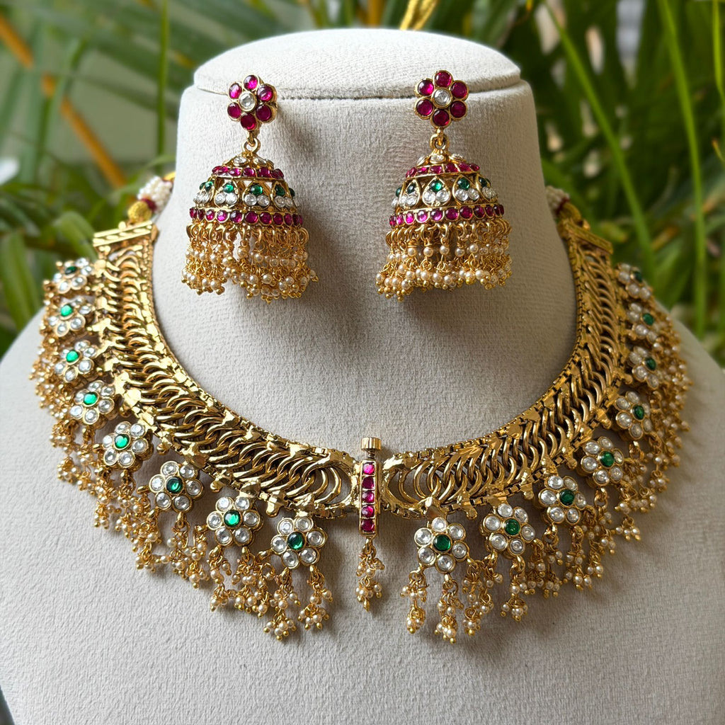 4 in 1 Jadau Kundan Necklace JK73
