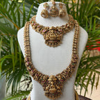 Antique Temple Bridal Combo Jewellery Set with Haram & Earrings – AC67