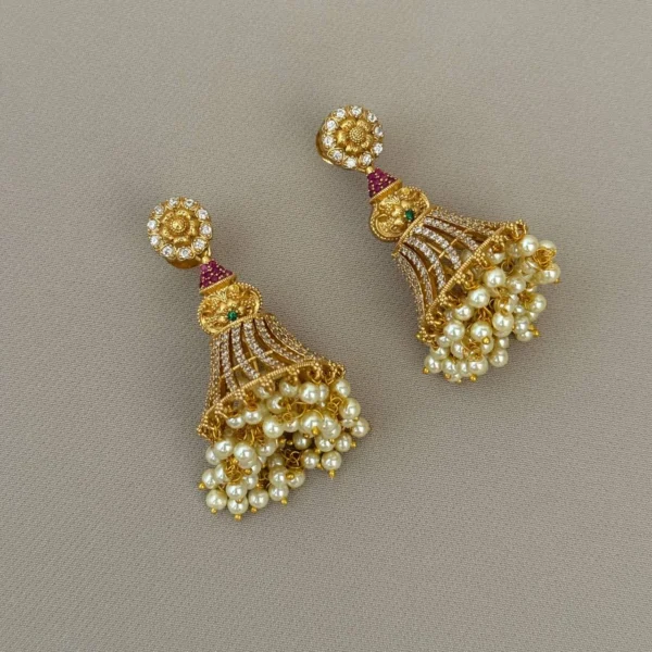 Antique Earrings AE26 - Image 2
