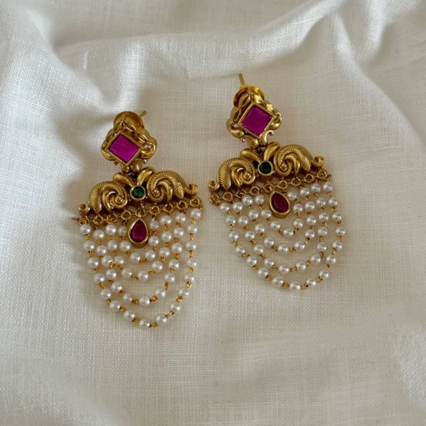 Pearl Chain Earring