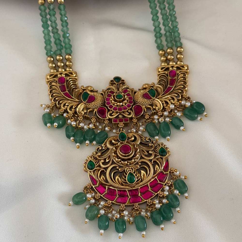 Beads Haaram Necklace BH13 - Image 2