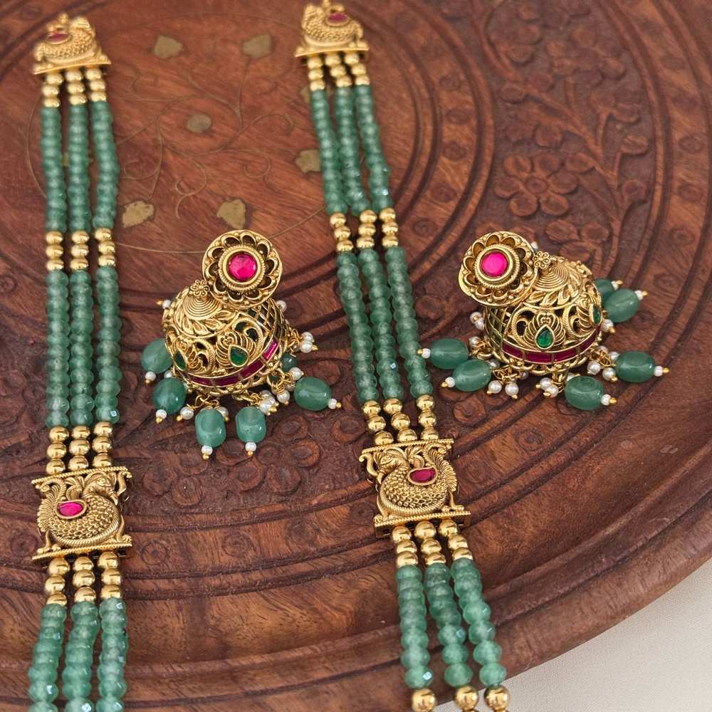 Beads Haaram Necklace BH13 - Image 3