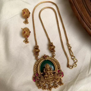 Green Lakshmi Pendent Set GLP18
