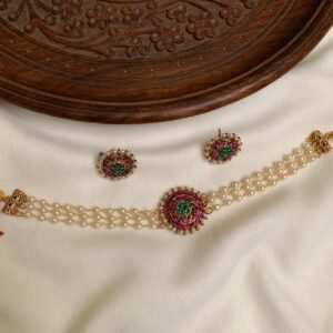 Antique pearl choker AN255